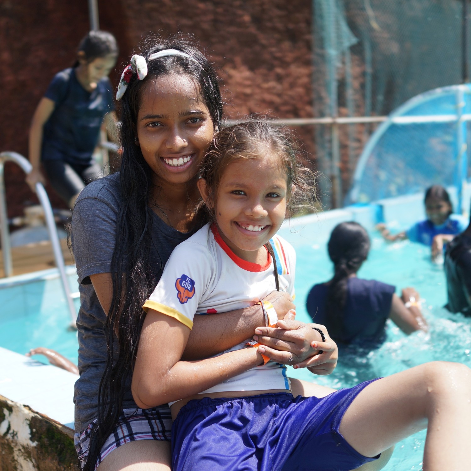 Water Park Hugging