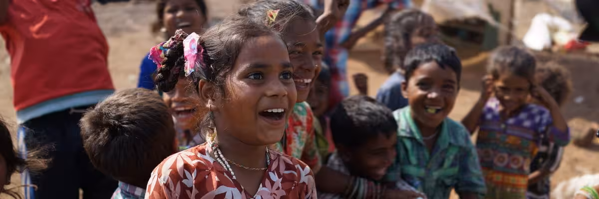 Children Laughing and Playing.